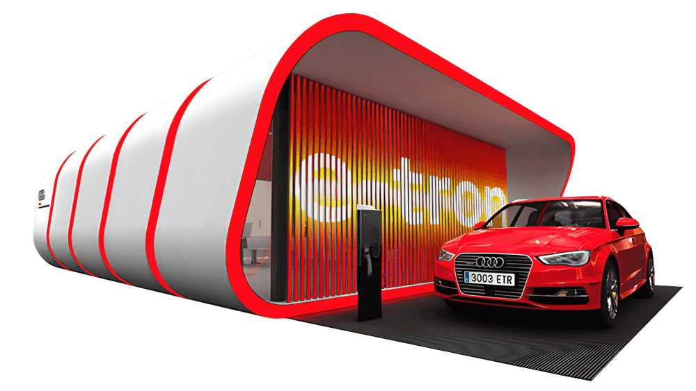 Imagen final del proyecto e-tron - Experiencia Sostenible