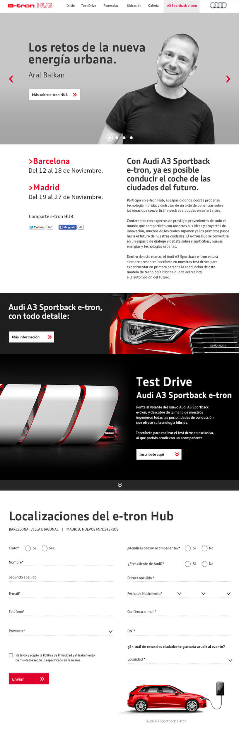 Imagen del proyecto e-tron - Compromiso Ambiental,  Más Allá de la Carrocería