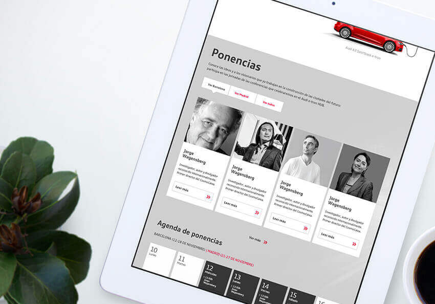 Imagen del proyecto e-tron - Hub Sostenible, Barcelona y Madrid